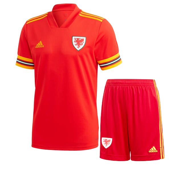 Camiseta Gales 1ª Kit Niño 2020 Rojo